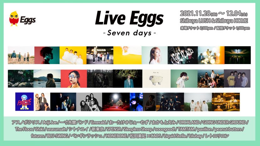 Live Eggs –Seven days-
